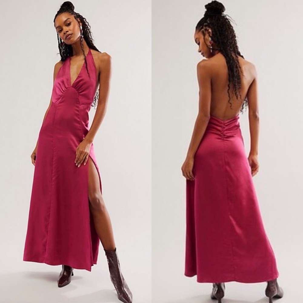 Free People halter neck dress NWT